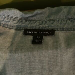 Saks fifth ave size small Lyocell bottom gather blouse.